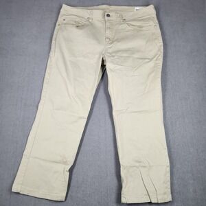 Buffalo David Bitton Sam-X Pants Mens Size 38x30 Slim Straight Stretch Tan